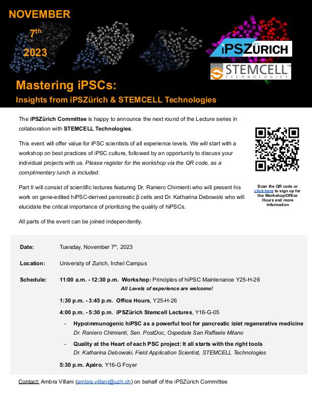 iPSZurich&STEMCELL Event